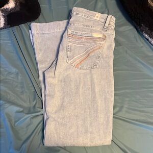 7 For All Mankind Light Wash Tailorless Trouser Jeans